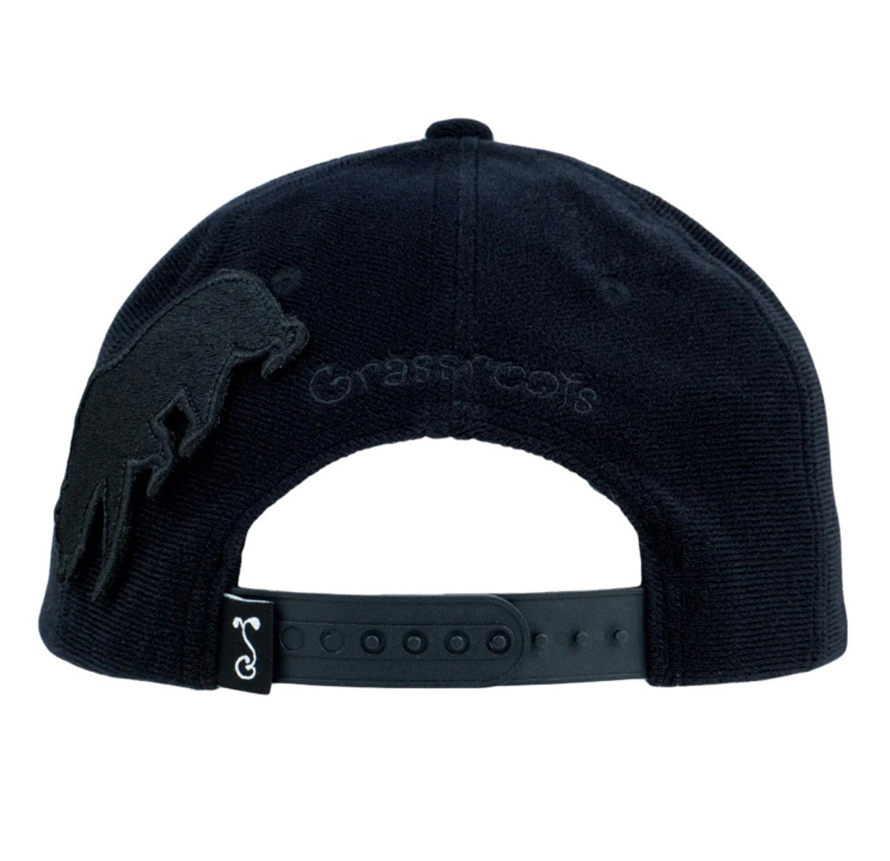 Removable Bear Anywhere Black Snapback Hat