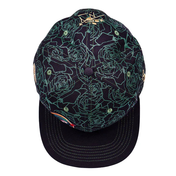 Stanley Mouse Mandolin Jester Never Summer Green Rose SnapBack Hat