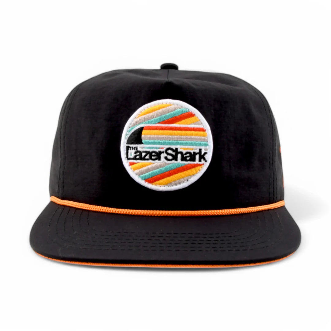 GRC Lazer Shark Black Unstructured Snapback Hat