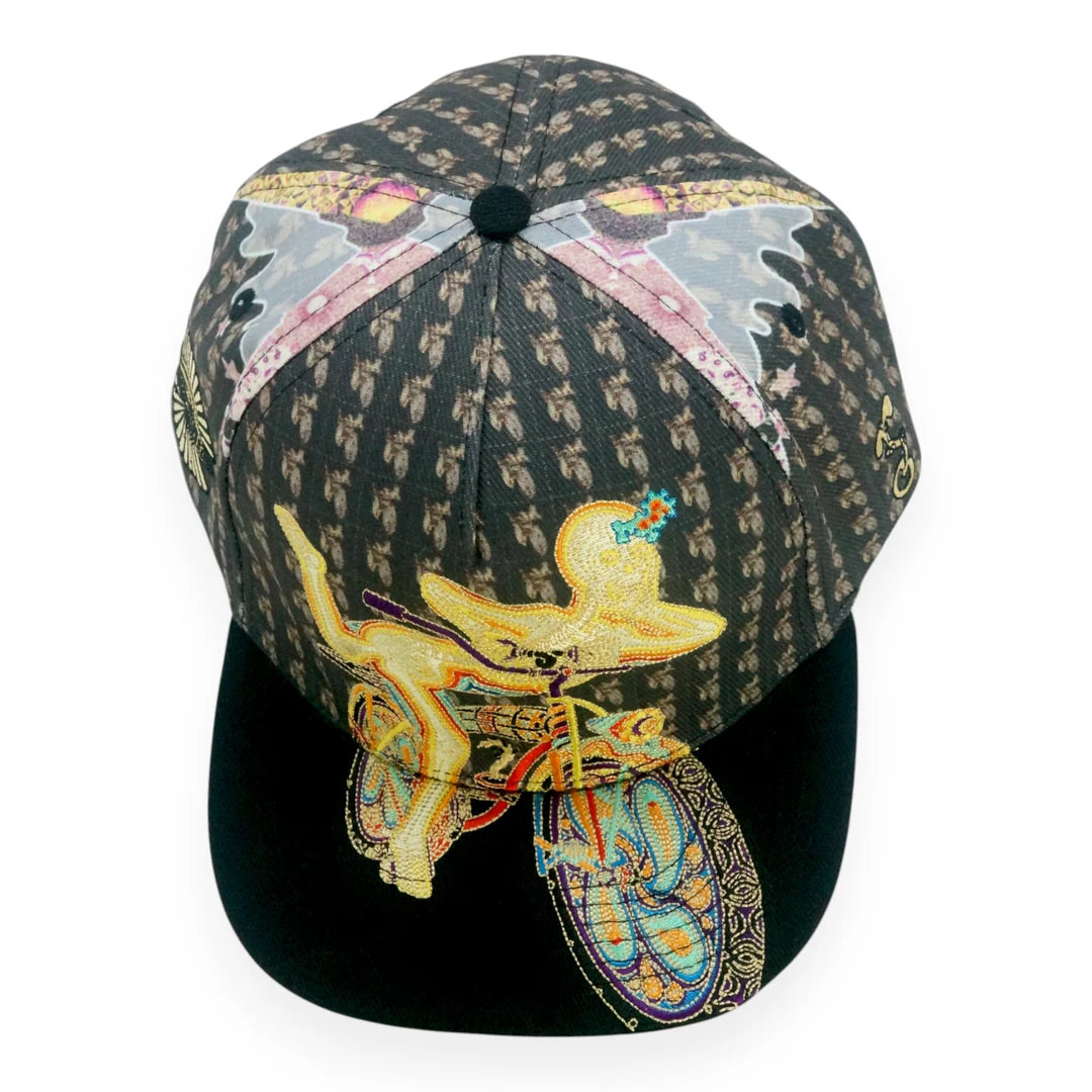 Bicycle Day Black Snapback Hat