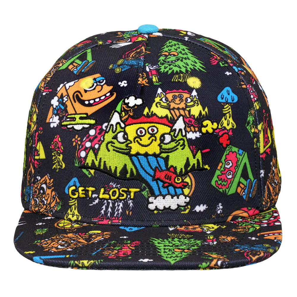 Killer Acid Get Lost Black Snapback Hat