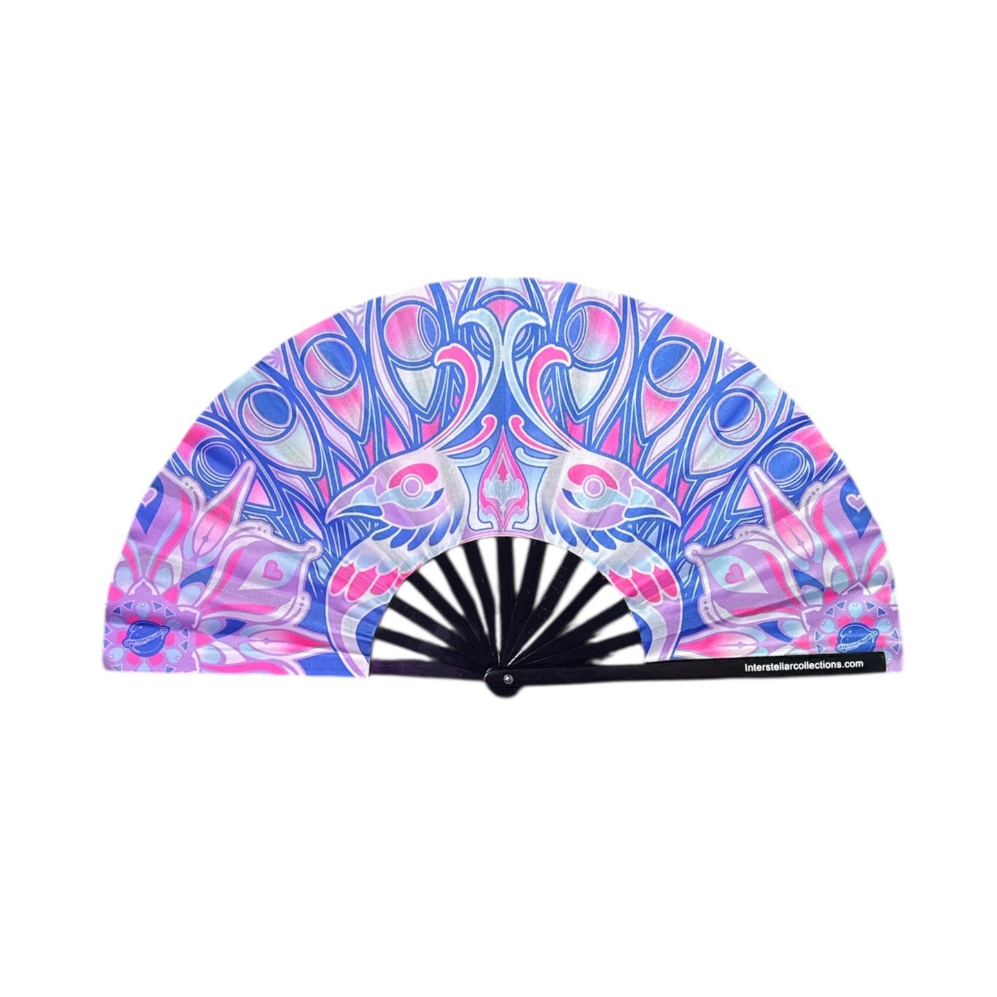 Peacock Hand Fan (Cotton Candy)