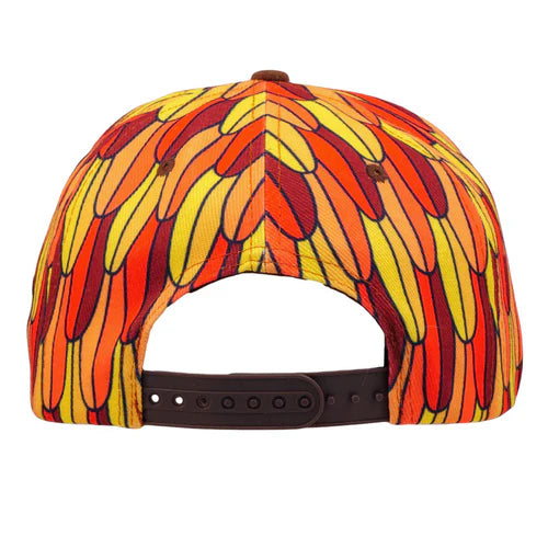 Red Macaw Feathers Snapback Hat