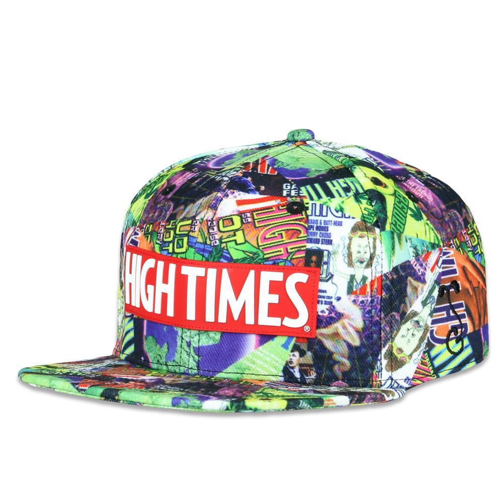 High Times Covers Pattern SnapBack Hat