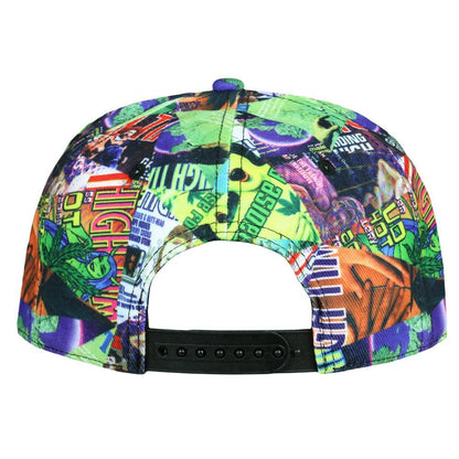 High Times Covers Pattern SnapBack Hat