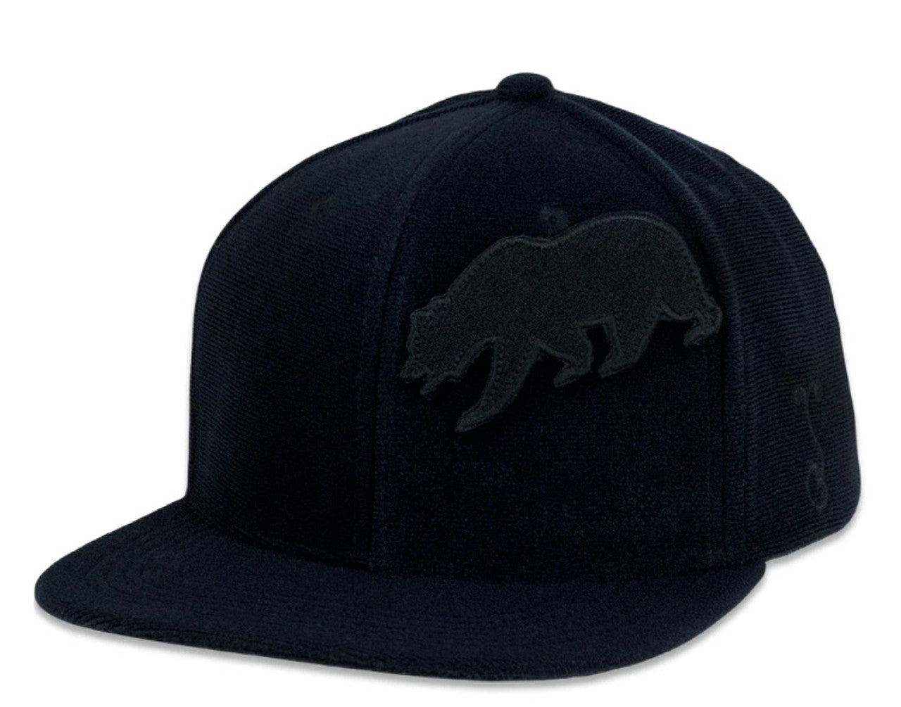 Removable Bear Anywhere Black Snapback Hat