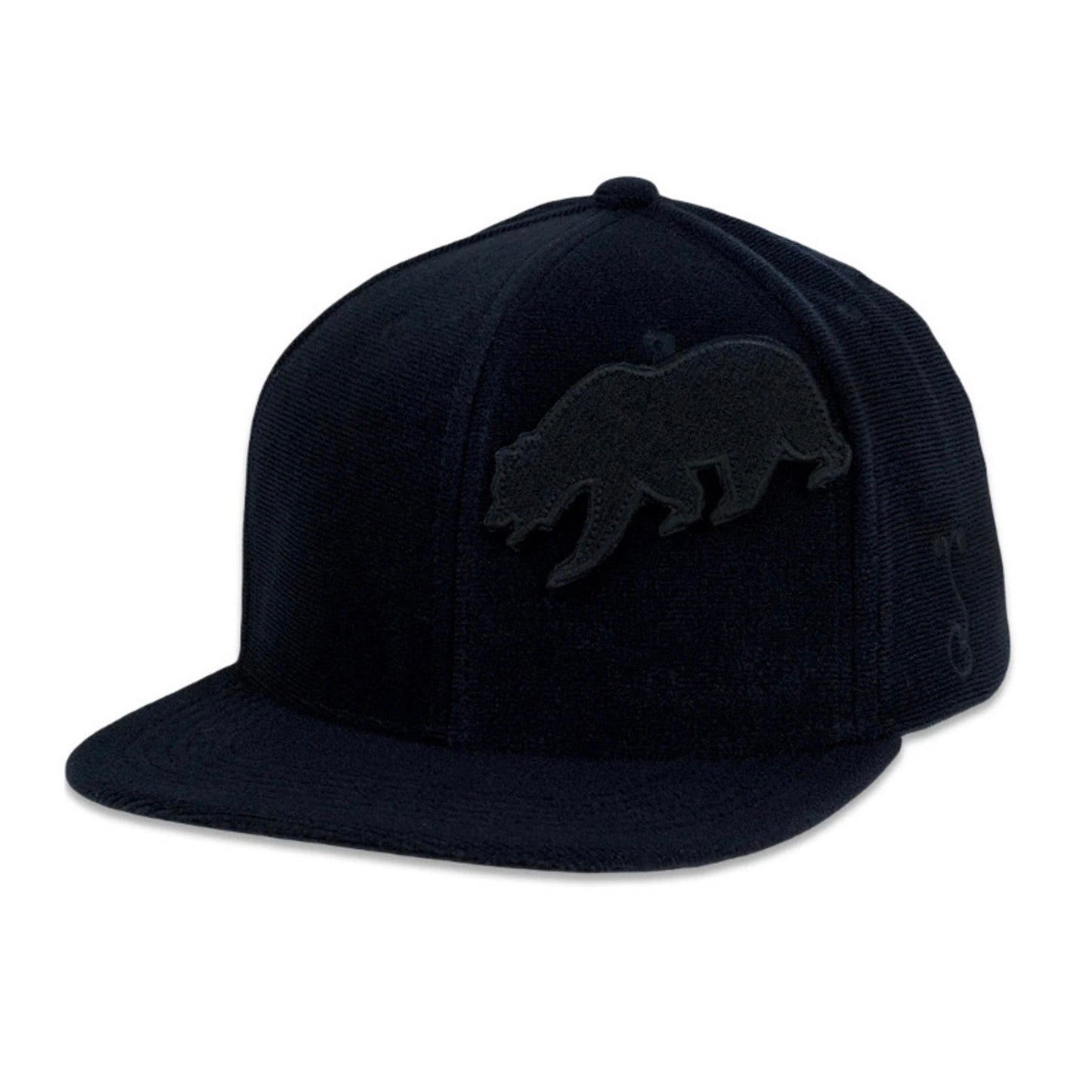 Removable Bear Anywhere Black Snapback Hat