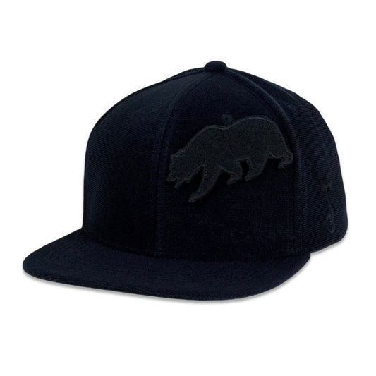 Removable Bear Anywhere Black Snapback Hat