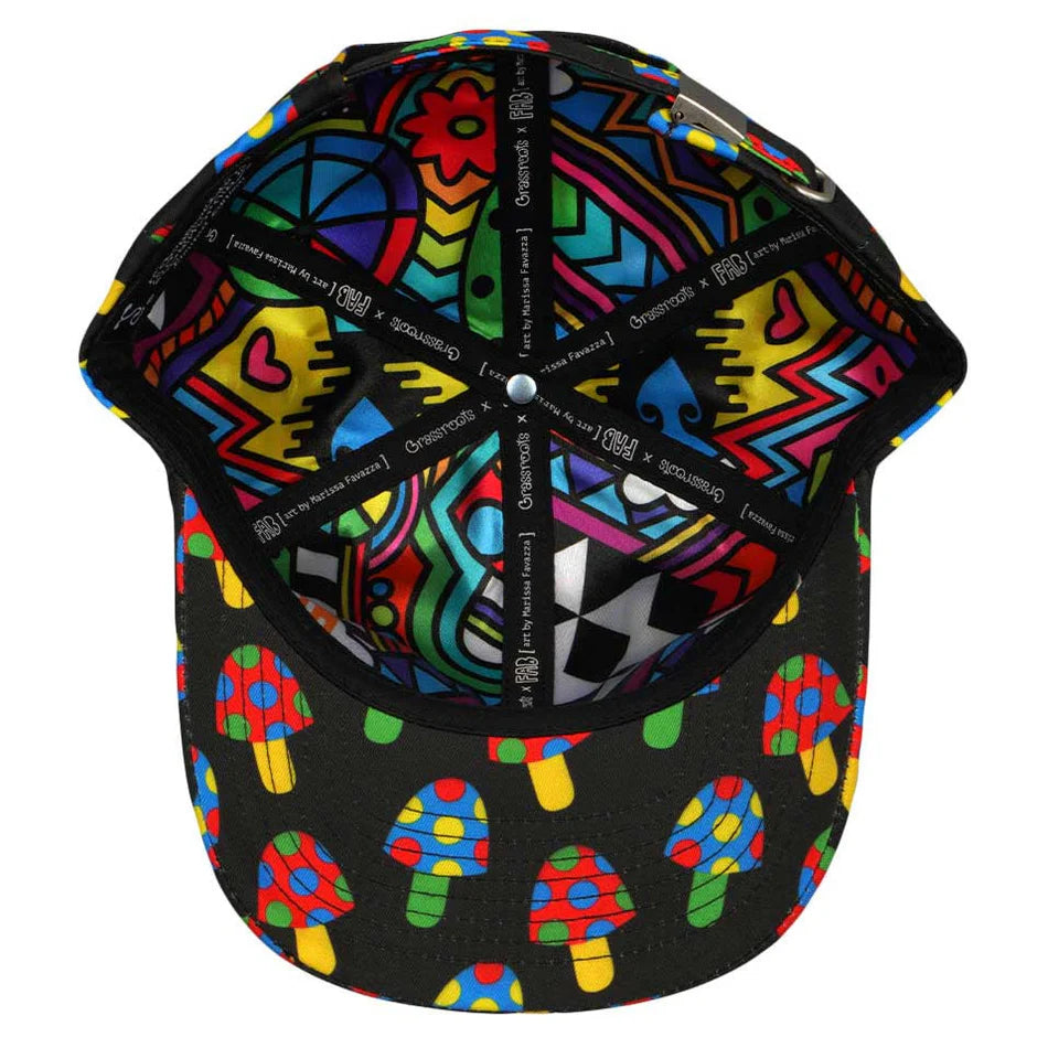 FAB Shrooms Black Dad Hat