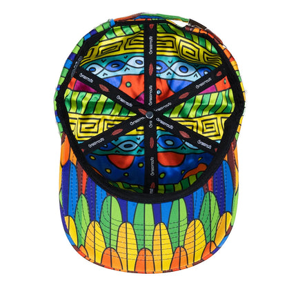 Macaw Rainbow Feathers Dad Hat