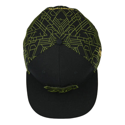 Removable Bear Digital Labyrinth Black Snapback Hat
