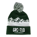 GRC 710 Native Plates Green Pom Beanie