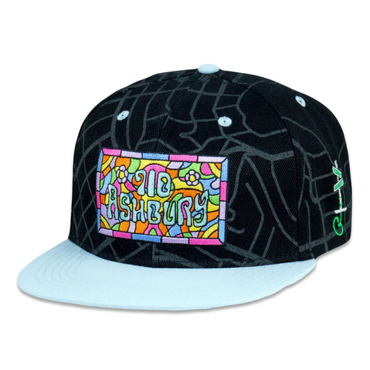 710 Ashbury Mosaic Black Snapback Hat