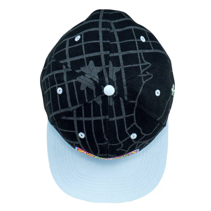 710 Ashbury Mosaic Black Snapback Hat