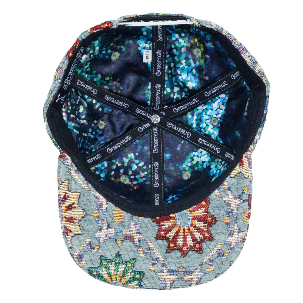 Removable Bear Gray Mosaic Snapback Hat