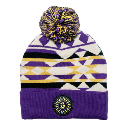 Sahara Purple College Beanie