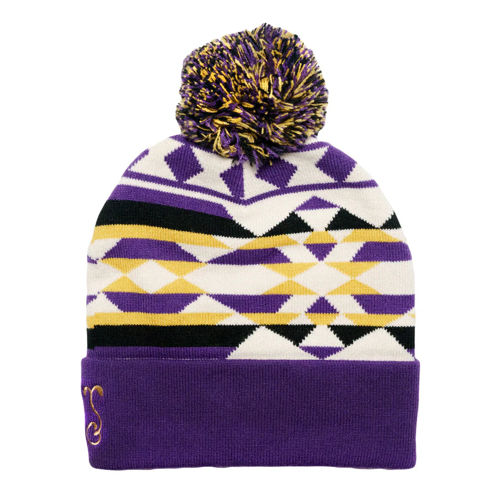 Sahara Purple College Beanie