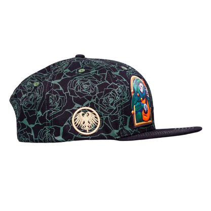 Stanley Mouse Mandolin Jester Never Summer Green Rose SnapBack Hat