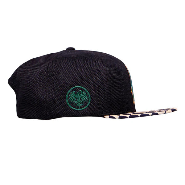 Stanley Mouse Mandolin Jester Never Summer Checkerboard SnapBack Hat