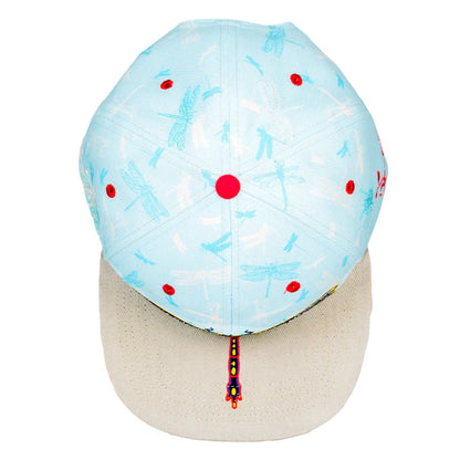 Goose Dragonfly Sky Blue Snapback Hat