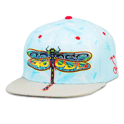 Goose Dragonfly Sky Blue Snapback Hat