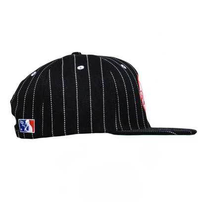 Dankees Black Pinstripe Snapback Hat