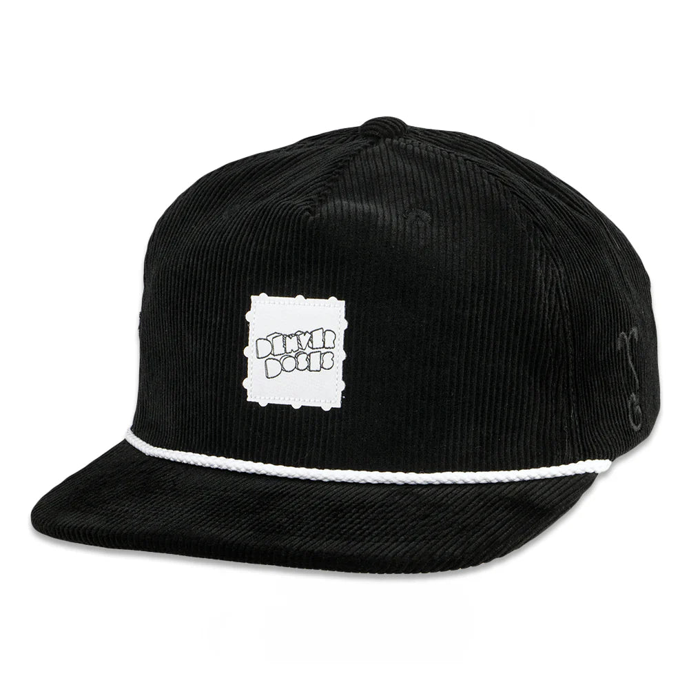 Denver Doses Black Unstructured SnapBack Hat