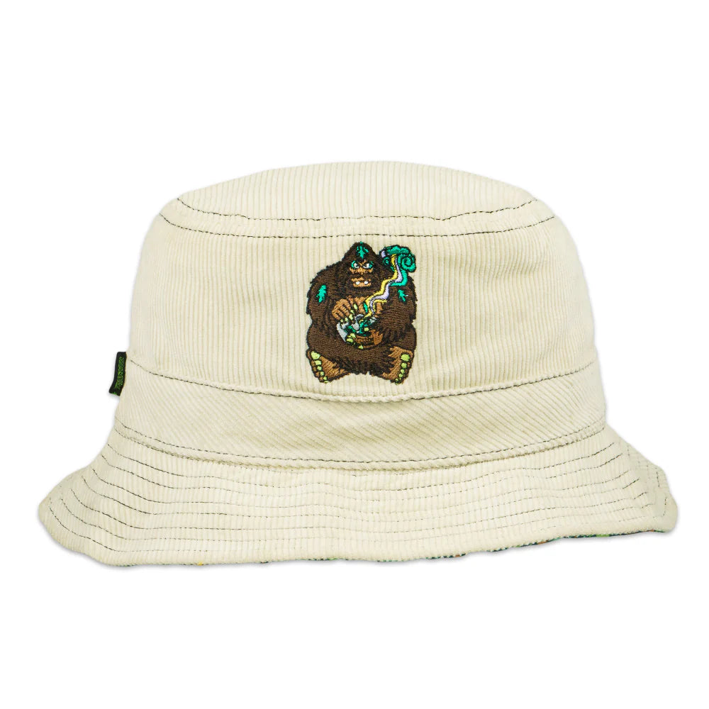 Bigfoot Healer Tan Reversible Bucket Hat