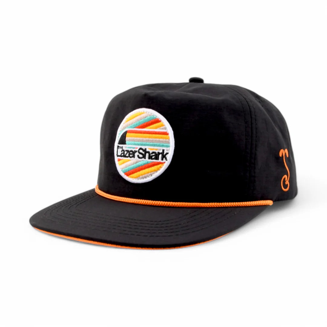 GRC Lazer Shark Black Unstructured Snapback Hat