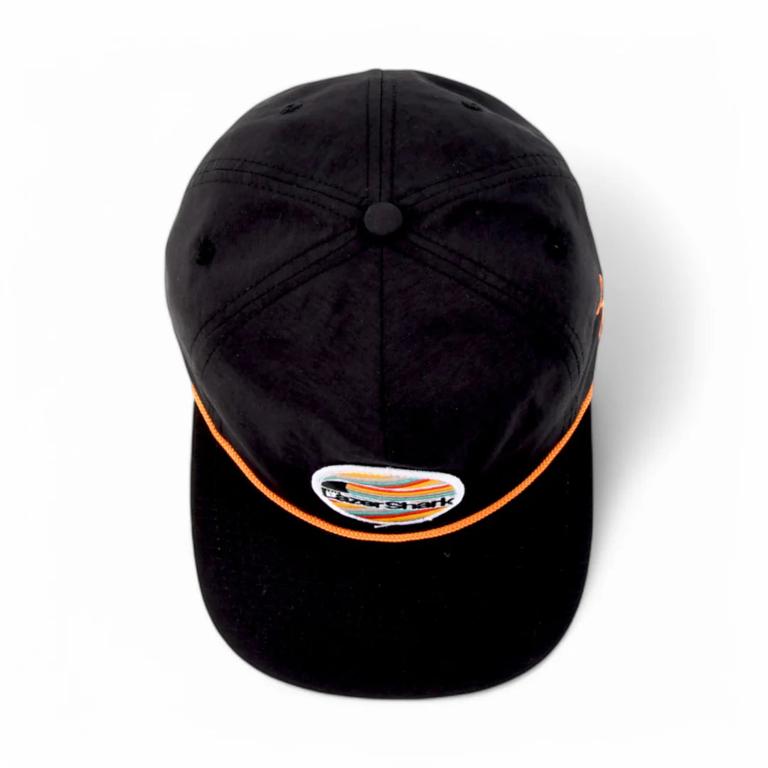 GRC Lazer Shark Black Unstructured Snapback Hat