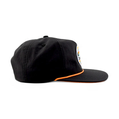 GRC Lazer Shark Black Unstructured Snapback Hat