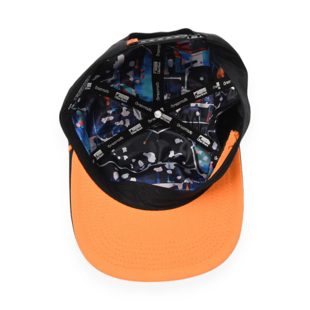 GRC Lazer Shark Black Unstructured Snapback Hat