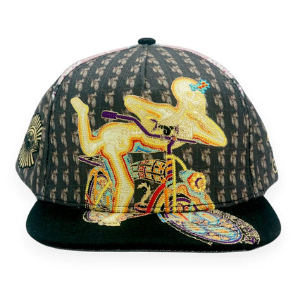 Bicycle Day Black Snapback Hat