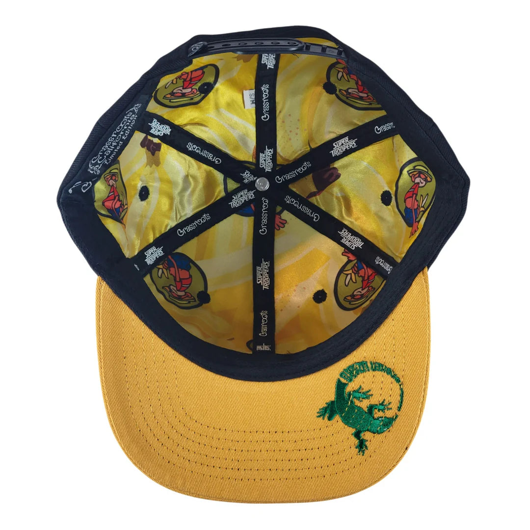 Super Troopers 3 Johnny Chimpo Black Snapback Hat