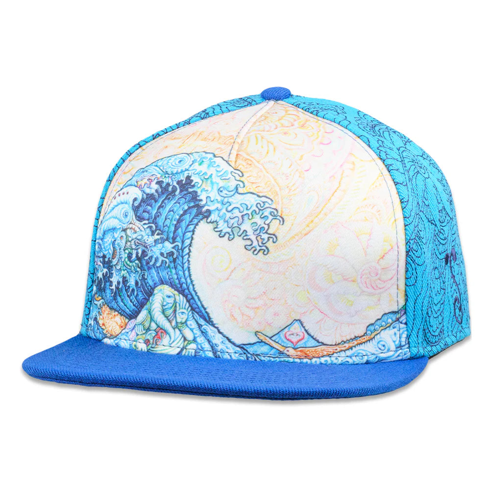 Randall Roberts Great Wave Blue Snapback Hat