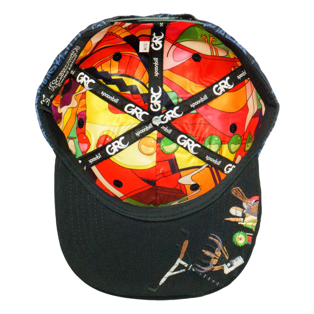 Spoonbill Black Snapback Hat