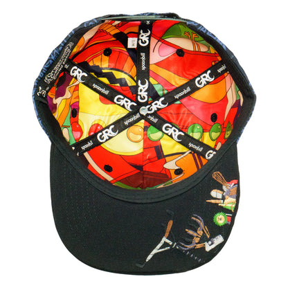 Spoonbill Black Snapback Hat