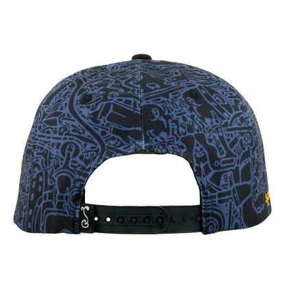 Spoonbill Black Snapback Hat