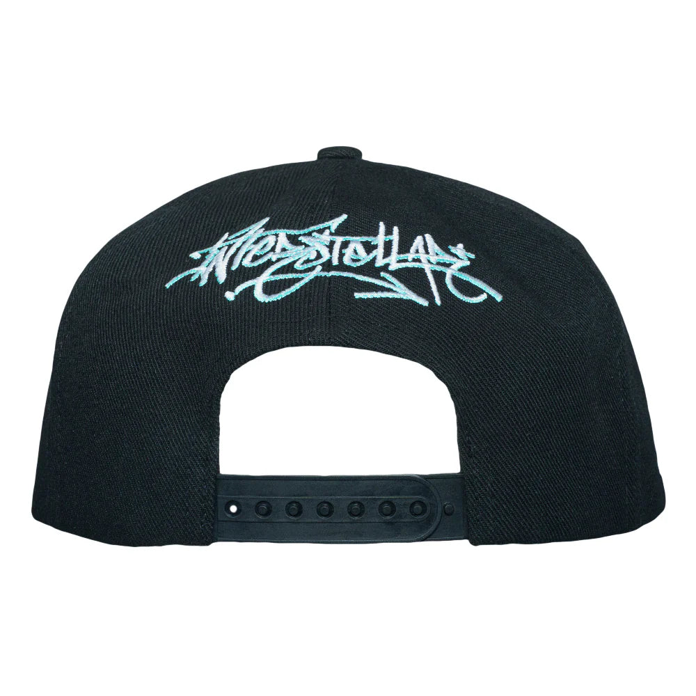 Interstellar Graffiti Black Snapback Hat