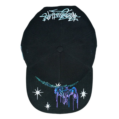 Interstellar Graffiti Black Snapback Hat
