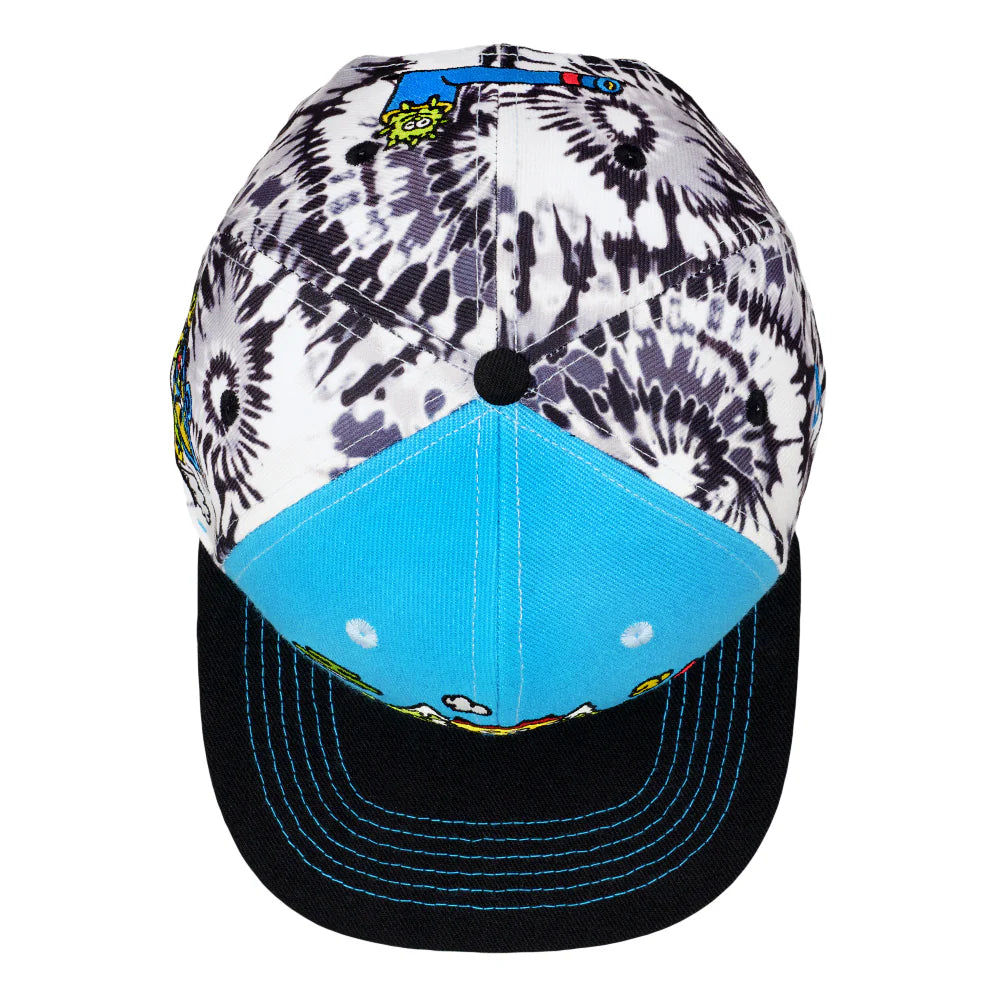 Killer Acid Get Lost Blue Tie-Dye Snapback Hat