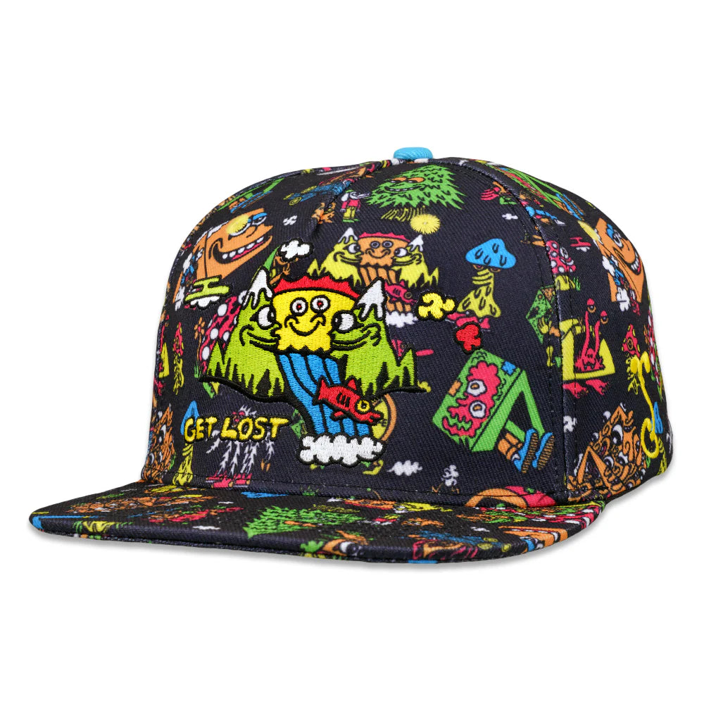 Killer Acid Get Lost Black Snapback Hat