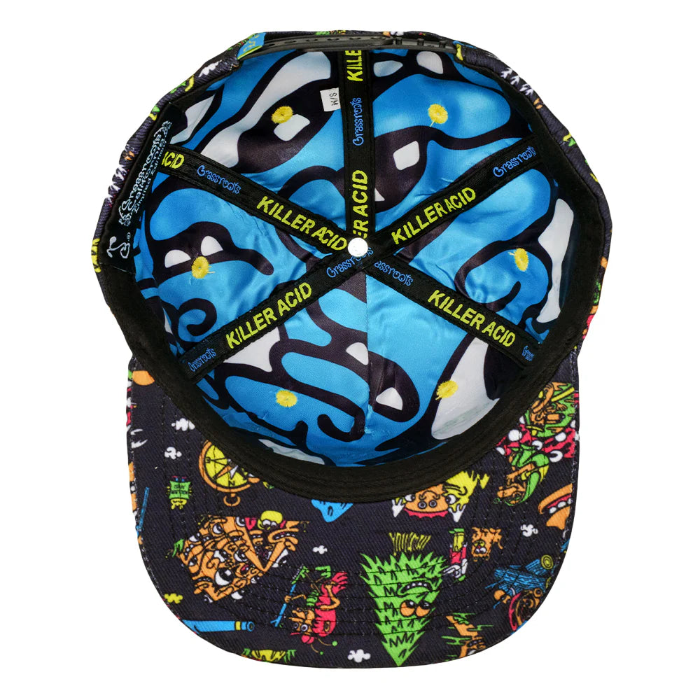 Killer Acid Get Lost Black Snapback Hat