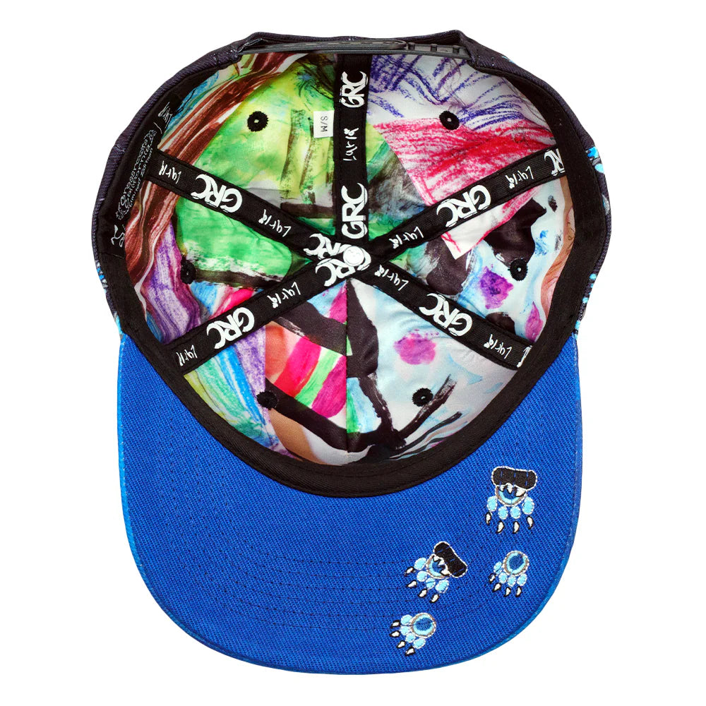 Paw Mountains Blue 501 Snapback Hat