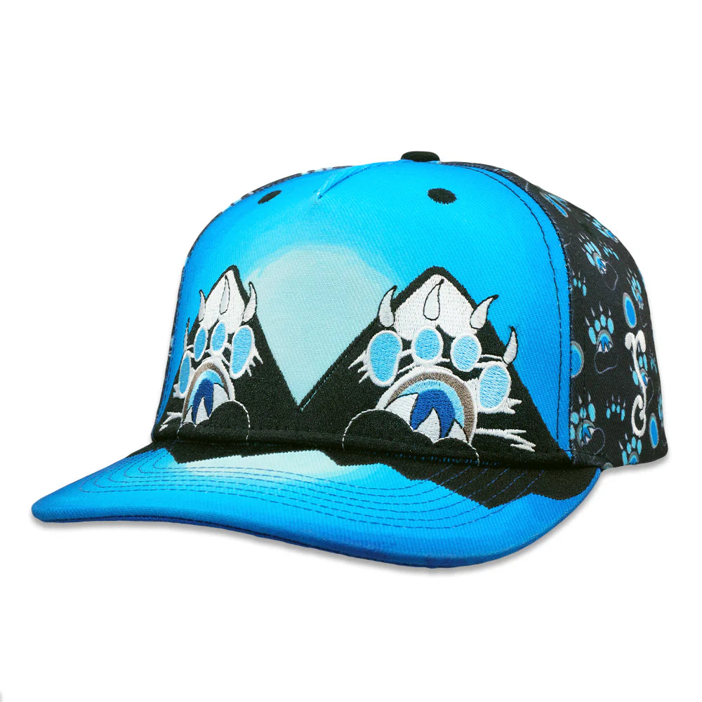 Paw Mountains Blue 501 Snapback Hat