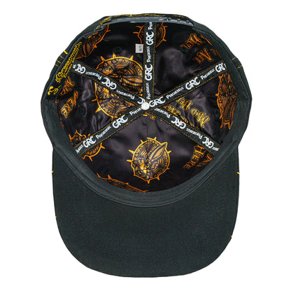 Psychedelic Bunny Gold Snapback Hat