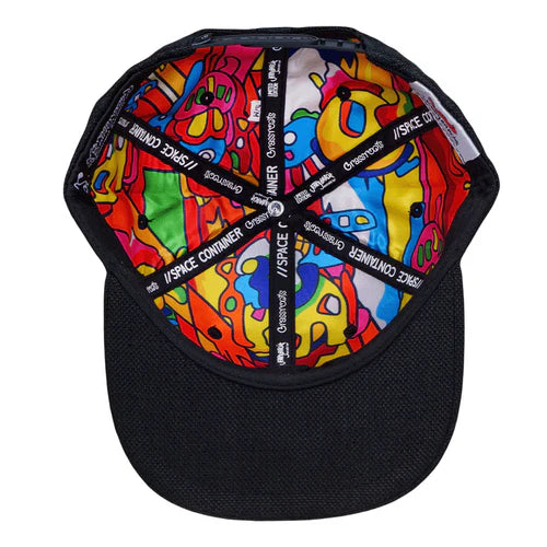 Jerry Garcia Space Container Trio Black Snapback Hat