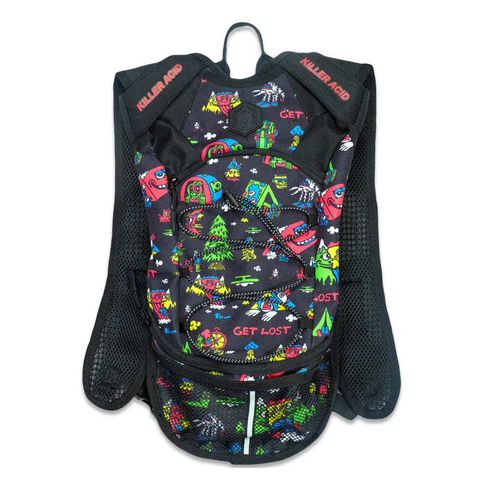 Killer Acid Get Lost Black Small Hydration Pack