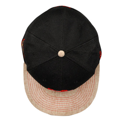 Stanley Mouse Red Rose Black Snapback Hat